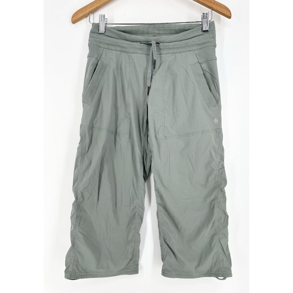 Lululemon Studio Crop Earl Grey Womens 4 Read - Picture 1 of 14